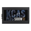   500W Aerocool KCAS PLUS-500W (24+8 pin, 2x6/8pin, 4xMOLEX, 7xSATA, 80+ Bronze)