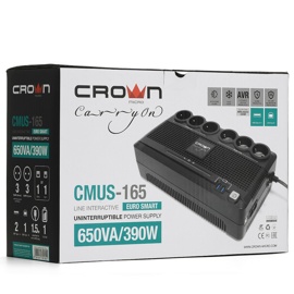    650VA Crown CMUS-165 EURO SMART